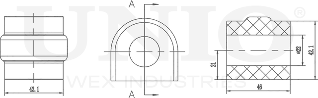 Втулка стабилизатора (Unio). Артикул RMP-10064