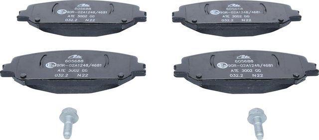 Тормозные колодки ATE передние для Renault Espace V 2017-2026. Артикул 13.0460-5688.2