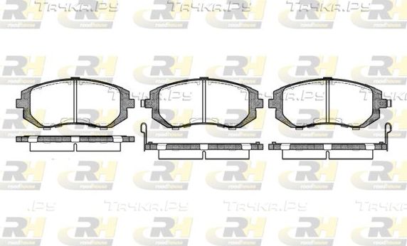 Тормозные колодки RoadHouse передние для Subaru Forester II 2002-2008. Артикул 2951.02