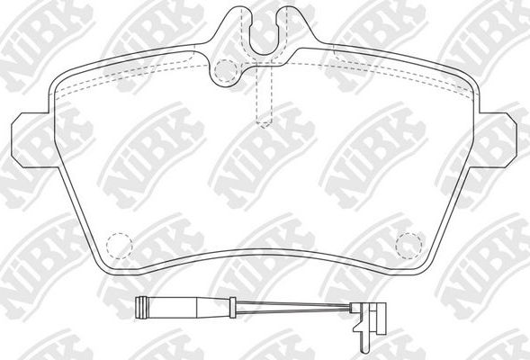 Тормозные колодки NiBK. Артикул PN0489W