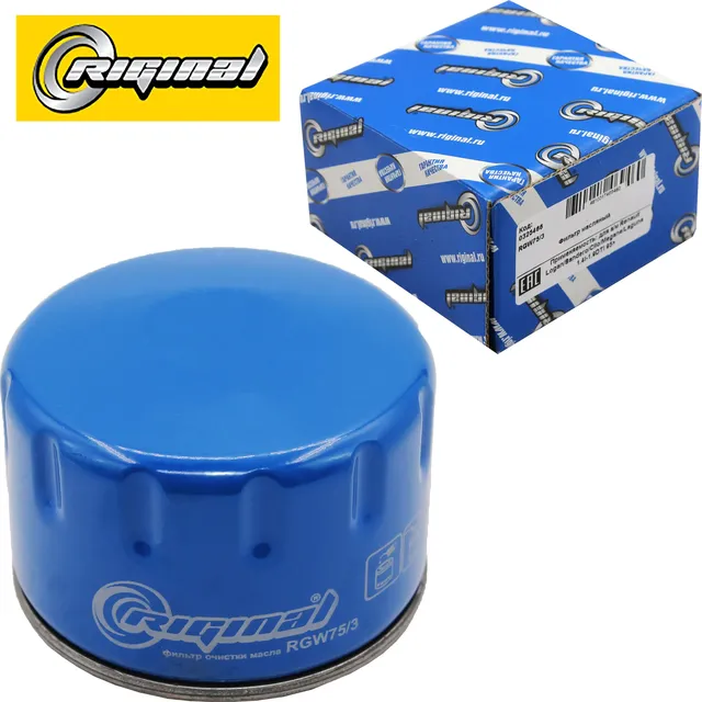 Фильтр масляный для а/м Renault Logan/Sandero, Lada Largus 1.6 i 8V /16V RIGINAL. Артикул RGW753