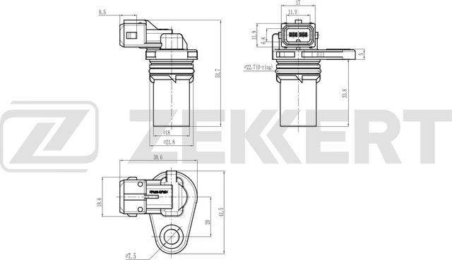 Датчик положения распредвала Zekkert для Ford KA I 1996-2008. Артикул SE-5039
