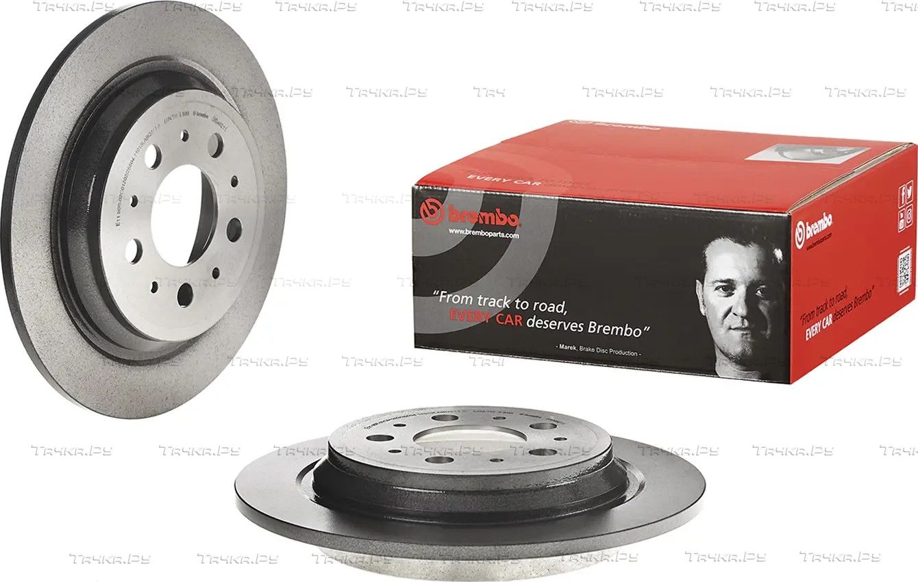 Тормозной диск Brembo UV Coated задний для Volvo S70 1996-2000. Артикул 08.9462.11