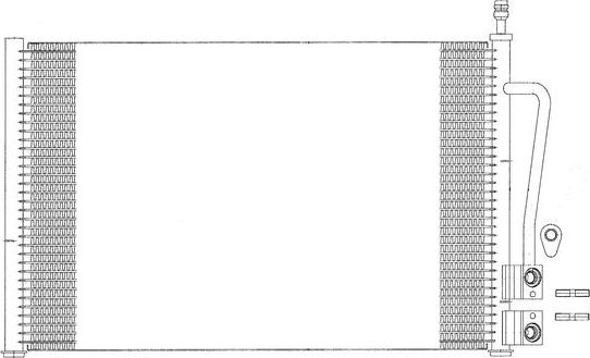 Радиатор кондиционера (конденсатор) Sakura (алюминий). Артикул 5161-9803