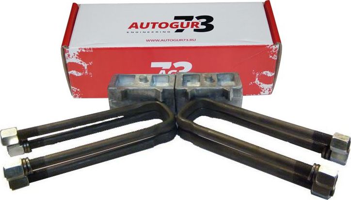 Лифт-комплект Autogur73 рессора-мост 60 мм для УАЗ Hunter 2003-2026, на 1 мост, алюминий. Артикул ЛРМ-3163-60 АЛ