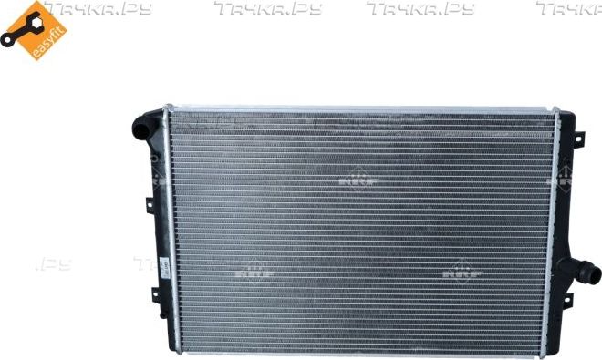Радиатор охлаждения двигателя NRF EASY FIT для Volkswagen Golf VII 2011-2016. Артикул 53425