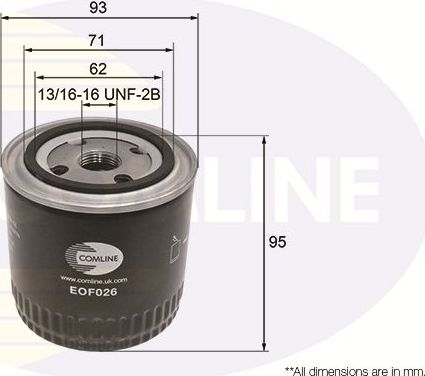 Масляный фильтр Comline. Артикул EOF026