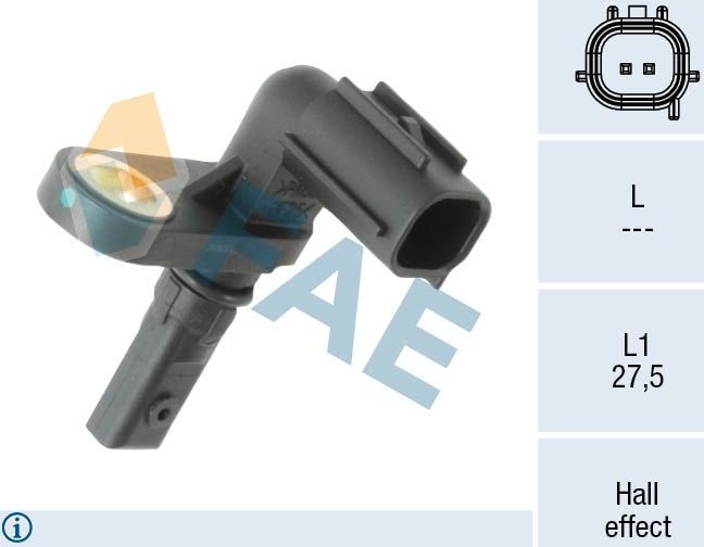 Датчик ABS FAE. Артикул 78597