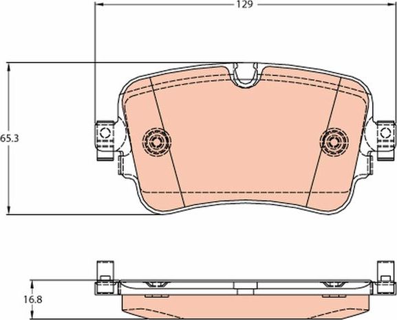 Тормозные колодки TRW. Артикул GDB2131