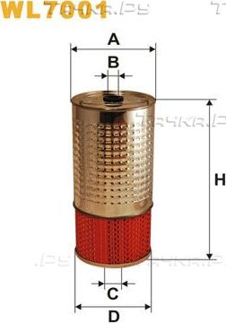 Масляный фильтр WIX Filters. Артикул WL7001