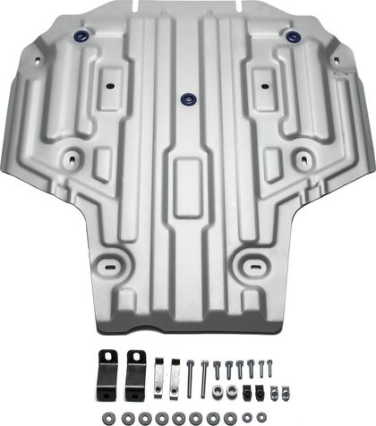 Защита алюминиевая Rival для КПП Audi A4 B9 АКПП 2015-2024. Артикул 333.0335.1