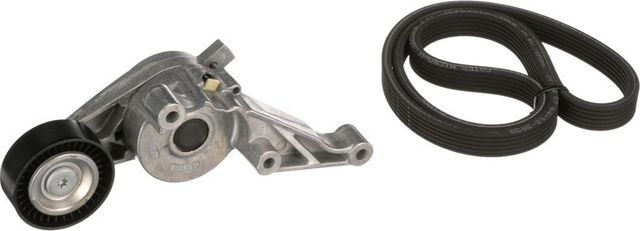 Приводной ремень поликлиновой с роликами (комплект) Gates Micro-V® Kit для Volkswagen Multivan T5 2003-2009. Артикул K016DPK1215