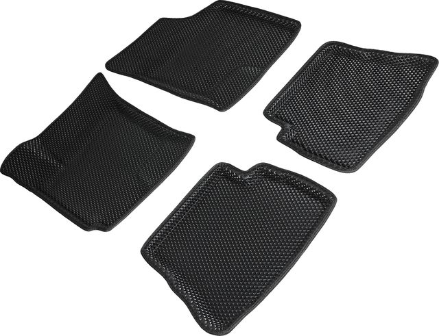 Коврики Seintex 3D EVA Ромб для салона Hyundai Getz 2002-2011 ЧЕРНЫЕ. Артикул 95369
