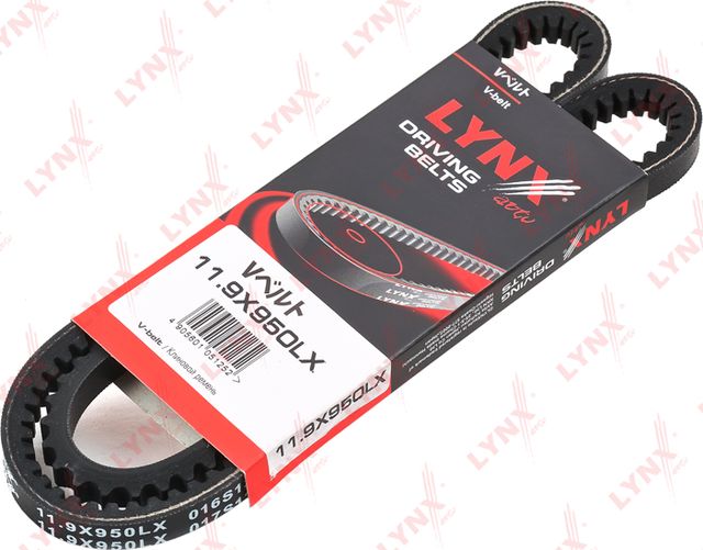 Приводной ремень клиновой LYNXauto для Volkswagen Jetta II 1984-1991. Артикул 11.9X950LX