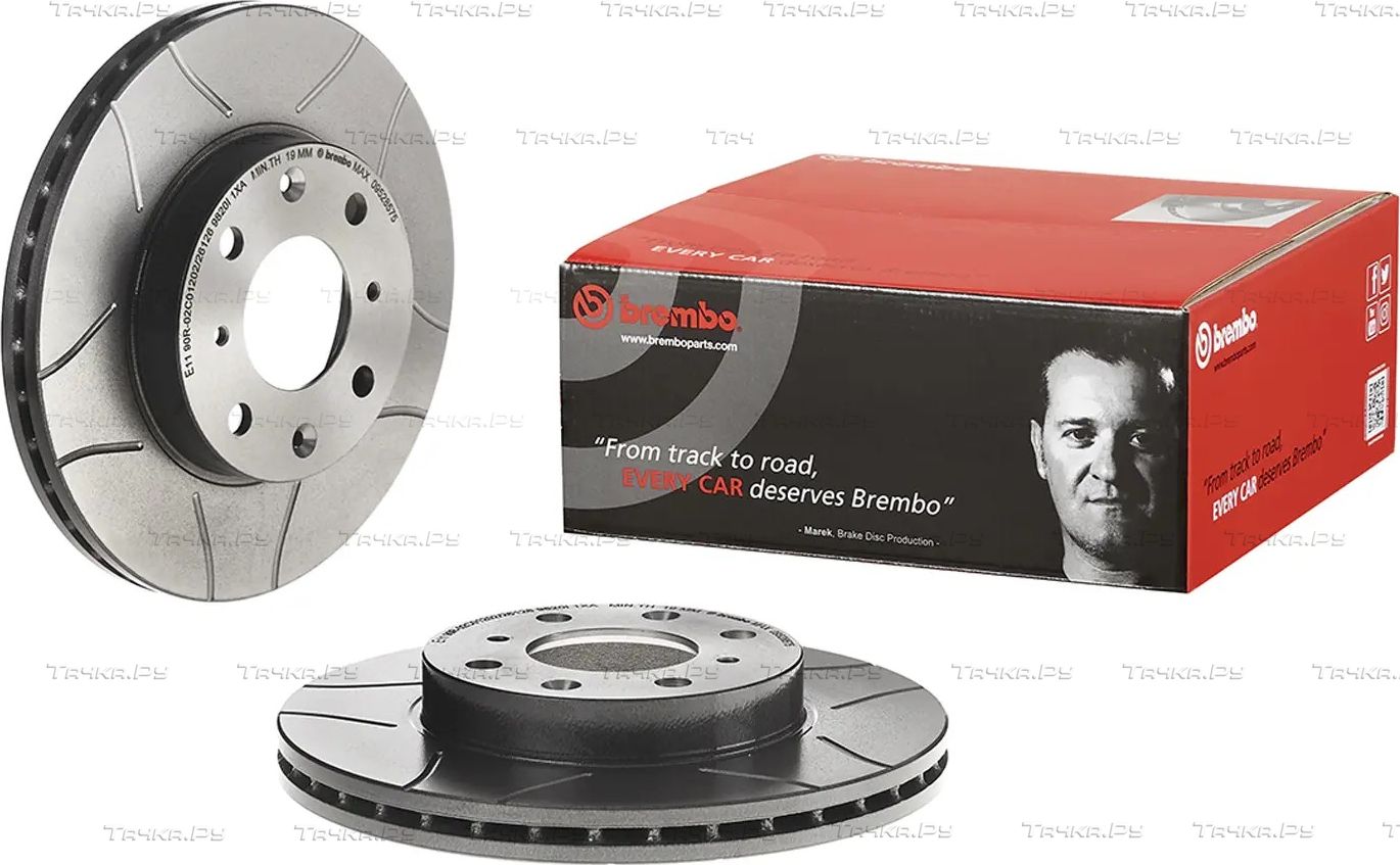 Тормозной диск Brembo XTRA LINE - Max передний для Honda Civic VI 1995-2001. Артикул 09.5285.75