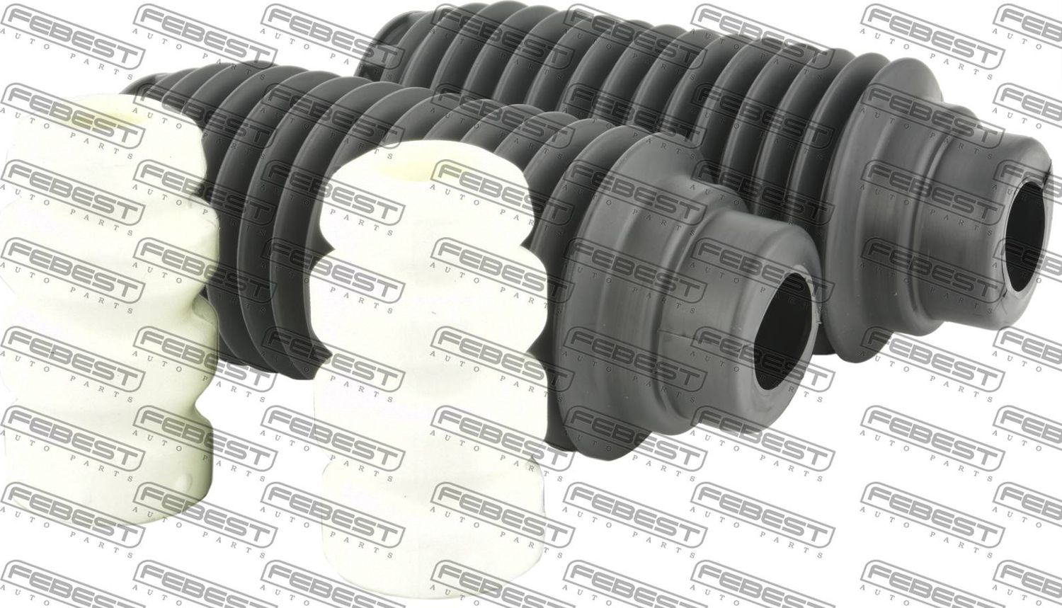 Комплект отбойников и пыльников амортизаторов (стоек) Febest. Артикул PGSHB-308F-KIT