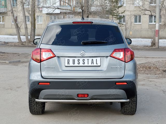 Защита "RusStal" заднего бампера d42 (секции) для Suzuk Vitara IV 2015-2026. Артикул SVZ-002645