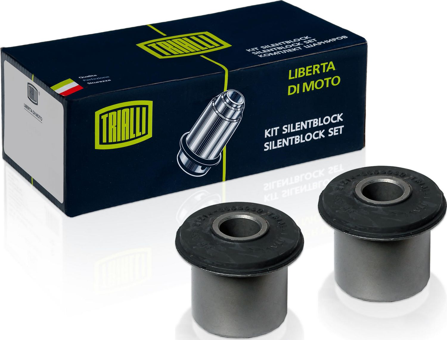 Сайлентблок переднего рычага подвески Trialli. Артикул SB 422