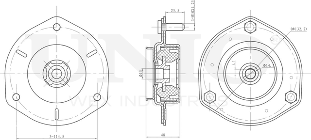 Опора амортизационной стойки (Unio). Артикул RMP-13112