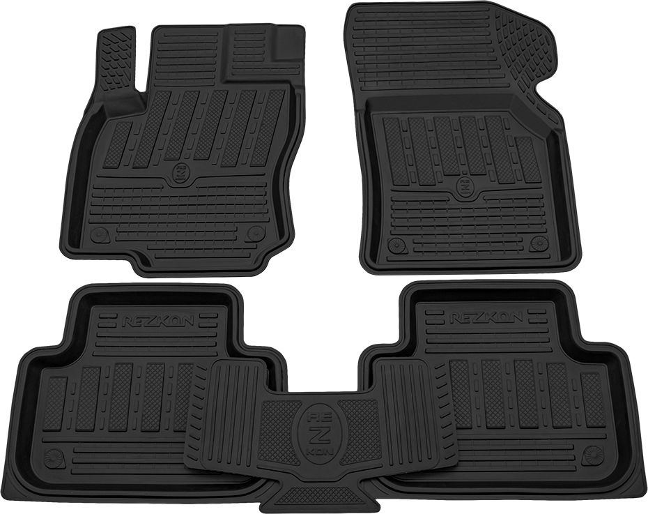 Коврики Rezkon резиновые для салона Volkswagen Tiguan II 2016-2026. Артикул 1035025200