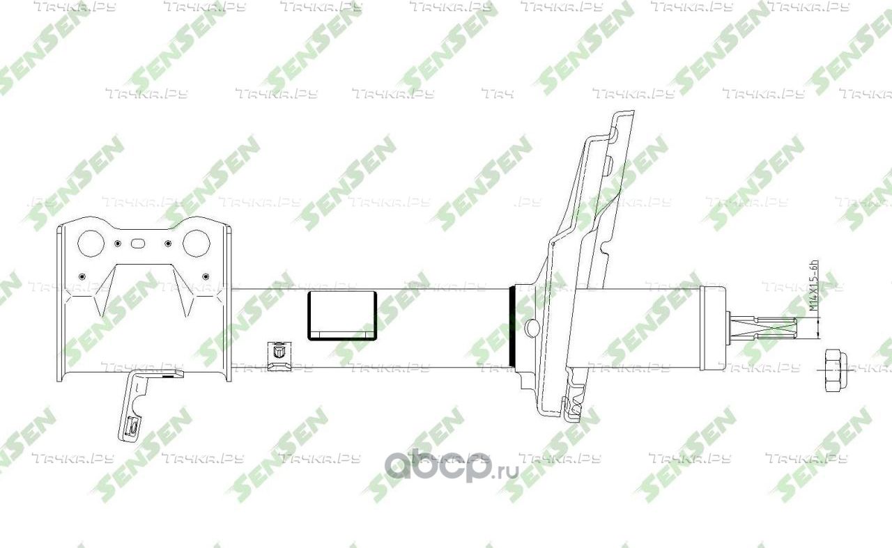 АМОРТИЗАТОР TOYOTA HIGHLANDER / KLUGER 3.5L FOR USA 2008 - - RL (Sensen). Артикул 42141221