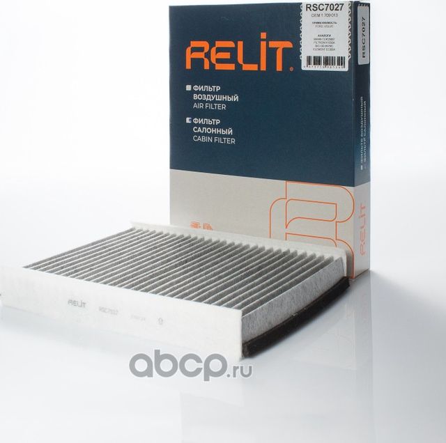 Фильтр салона угольный (Relit). Артикул RSC7027