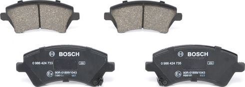 Тормозные колодки Bosch. Артикул 0 986 424 735