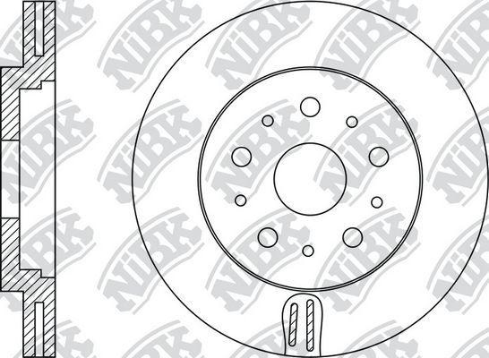 Тормозной диск NiBK. Артикул RN1183