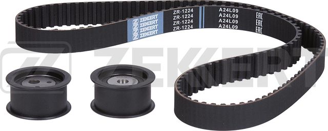 Ремень ГРМ с роликами (комплект) Zekkert (HNBR (Hydrierter Acryl-Nitril-Butadien-Kautschuk)) для Lada Kalina I 2006-2013. Артикул ZR-1224