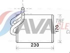 Радиатор отопителя (печки) AVA для Kia Sorento I 2002-2011. Артикул KA6203