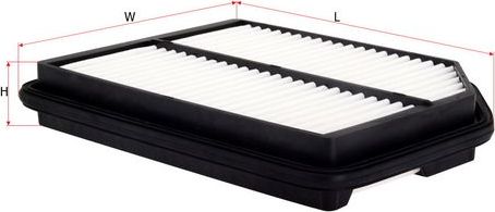 Воздушный фильтр Sakura для Honda Inspire I 1989-1995. Артикул A-1629