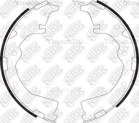 Тормозные колодки NiBK задние для Toyota Previa I (XR10, XR20) 1990-2000. Артикул FN2252