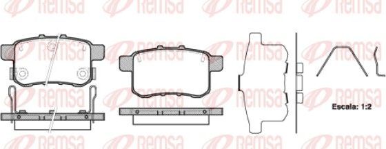 Тормозные колодки Remsa. Артикул 1332.12