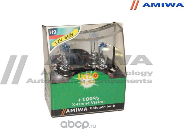 PRINEOH91265 (AMIWA) ЛАМПА НАКАЛИВАНИЯ X-TREME VISION H9 12В 65Вт 0. Артикул PRINEOH91265
