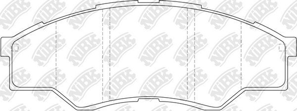 Тормозные колодки NiBK. Артикул PN1801