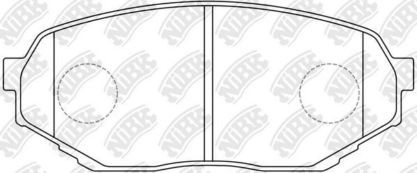 Тормозные колодки NiBK передние для Mitsubishi Pajero Mini I 1994-2012. Артикул PN3473