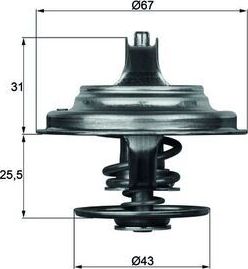 Термостат Mahle Behr для MAN L2000 1993-2007. Артикул TX 23 83D