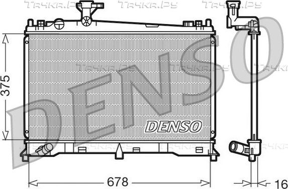 Радиатор охлаждения двигателя Denso (алюминий). Артикул DRM44010