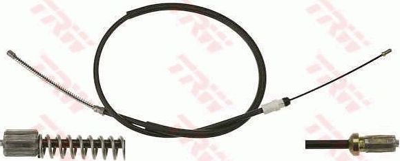 Трос ручника (тросик ручного тормоза) TRW. Артикул GCH1748