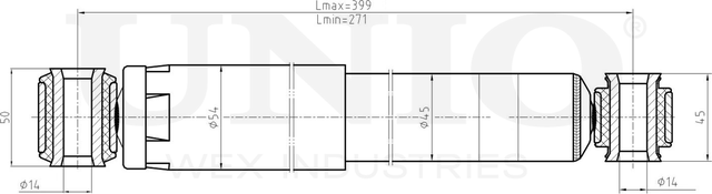 Амортизатор подвески (Unio). Артикул SAB-10513