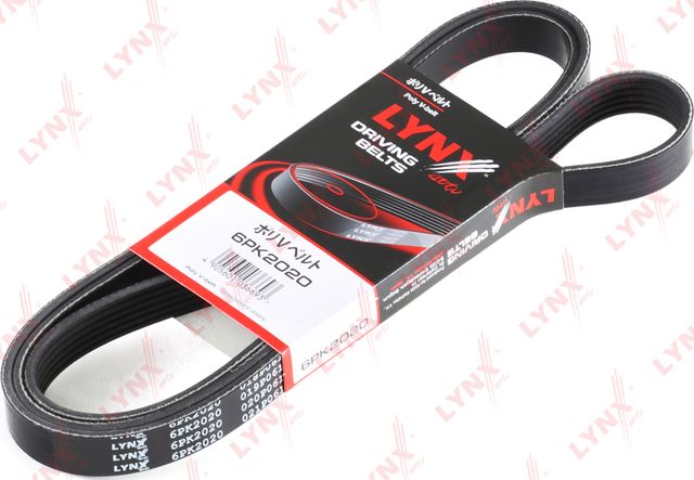 Приводной ремень поликлиновой LYNXauto для Dodge Grand Caravan V 2007-2010. Артикул 6PK2020
