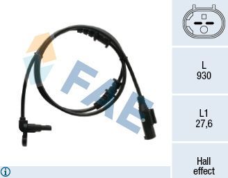 Датчик ABS FAE. Артикул 78525