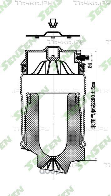 ПНЕВМОБАЛЛОНПОДВЕСКИ MERCEDES BENZ R-CLASS W251 R350 R500 2006-2013 RE (Sensen). Артикул SAR017