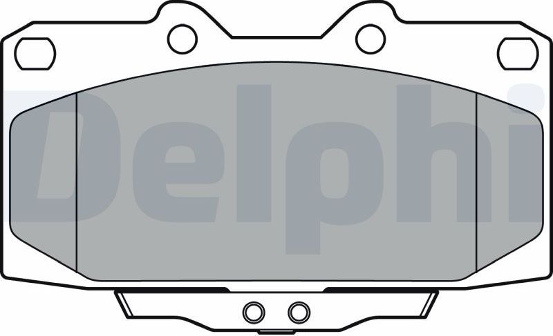 Тормозные колодки Delphi (Low-Metallic). Артикул LP3409