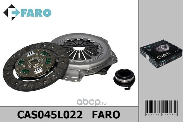 Комплект сцепления Renault Logan 1/2, Sandero, Clio 1/2, Megane 1, Kangoo, Symbo (Faro) Faro. Артикул CAS045L022