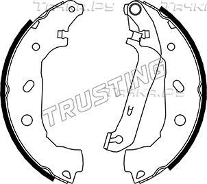 Тормозные колодки Trusting задние для Ford Tourneo Connect I 2002-2013. Артикул 040.151