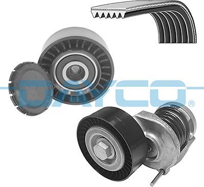 Приводной ремень поликлиновой с роликами (комплект) Dayco. Артикул KPV396