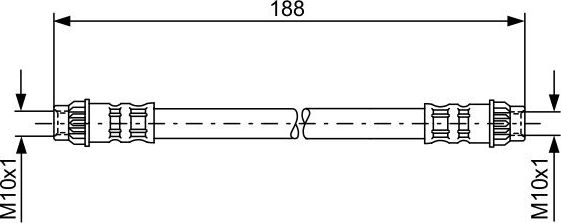 Тормозной шланг Bosch. Артикул 1 987 476 917
