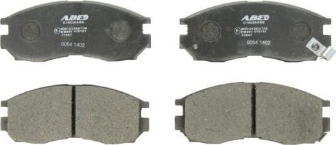 Тормозные колодки ABE передние для Mitsubishi Space Runner I 1991-1999. Артикул C15030ABE