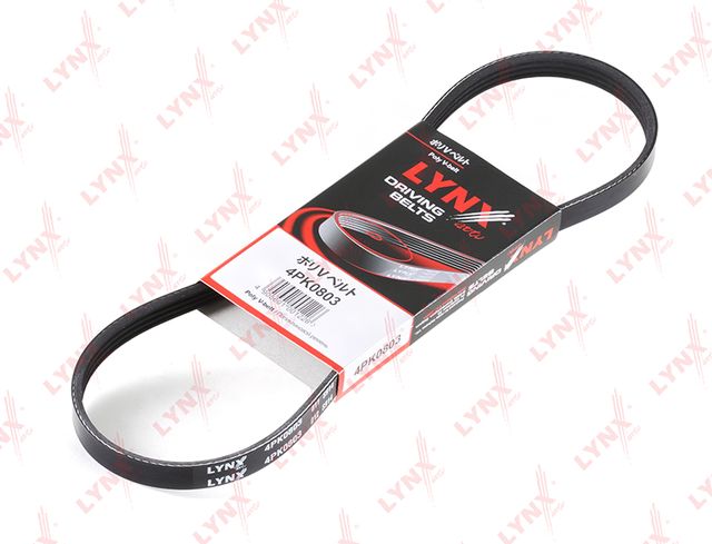 Приводной ремень поликлиновой LYNXauto для Lexus ES I 1991-1997. Артикул 4PK0803